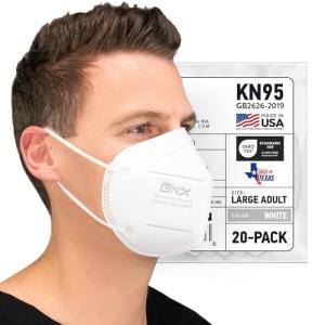 AccuMed KN95 Face Masks - 20 Pack, USA Made