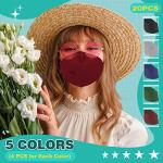 XDX KN95 Multicolor Face Masks, 20 Pack