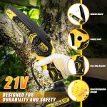 XSEYE Cordless Mini Chainsaw with Battery & Charger