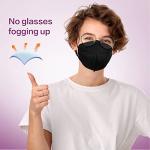 Miuphro 25 Pack KN95 Black Face Masks
