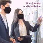 Miuphro 25 Pack KN95 Black Face Masks