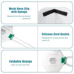 N95 Disposable Respirator Masks, 10-Pack, 95% Filtration