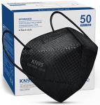 Boncare KN95 Black Face Masks 50 Pack