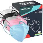 50 Packs of Comfortable 5-Ply KN95 Face Masks