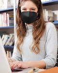 LEMENT 25pcs Black KN95 Face Masks 5-Layer