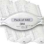 3M Aura N95 Respirator 9205+, Pack of 440