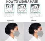 50-Pack KN95 5-Layer Breathable Face Masks
