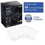 HUHETA KN95 Face Mask 60 Pack - 5-Ply Comfort