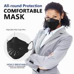 LEVENIS 100 Pack Black KN95 Face Masks