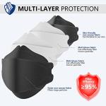 LEVENIS 100 Pack Black KN95 Face Masks