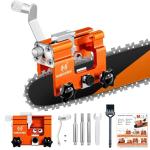 Portable Chainsaw Sharpener Jig Kit with Brush