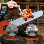 Portable Chainsaw Sharpener Jig Kit with Brush
