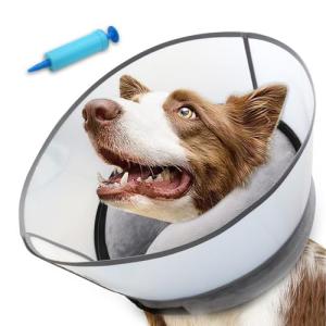 NoarWin 2-in-1 Inflatable Dog Cone Collar