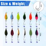 Colorful Mini Fishing Spoon Lure Set, 12/24pcs