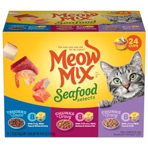 Meow Mix Seafood Variety Pack for Cats