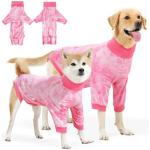 Lukovee Soft Dog Recovery Onesie - Pink