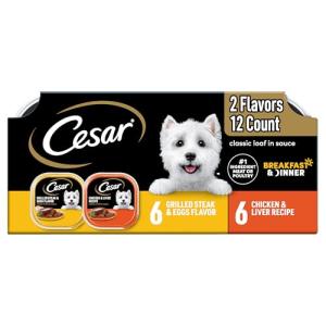 Cesar Wet Dog Food Variety Pack, 12 Count