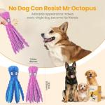 Squeaky Octopus Plush Toy for Puppies - 2 Pack