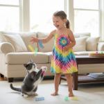 Colorful Bouncy Springs Cat Toy - 10 Pack
