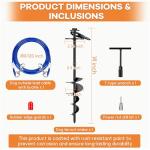 HEPFLANZE Heavy Duty Dog Tie Out Stake