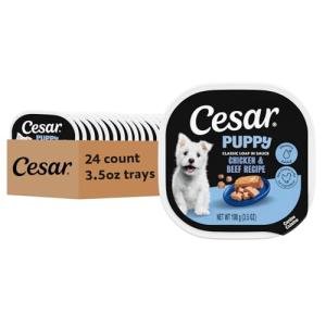Cesar Wet Puppy Food Trays for Dogs