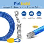 Petbobi 20ft Dog Tie-Out Cable and Stake