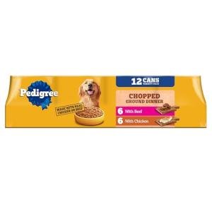 PEDIGREE Chopped Ground Dinner Dog Food Variety Pack