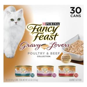 Fancy Feast Poultry & Beef Cat Food - 30 Cans