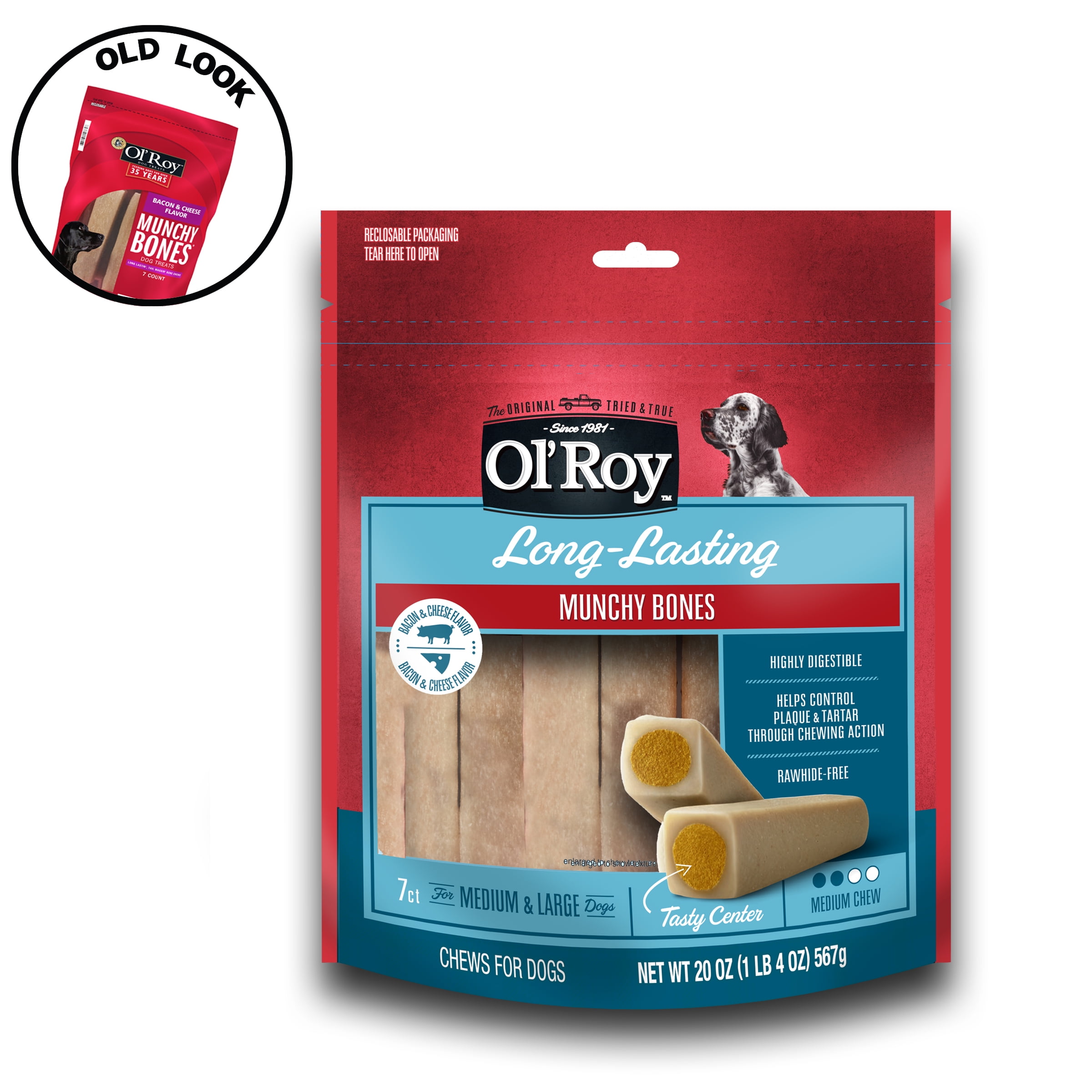 Ol' Roy Bacon & Cheese Dog Treats, 7 Pack