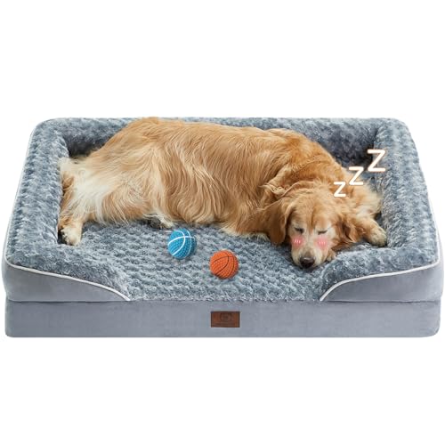 Orthopedic Bolster Dog Bed for Large Dogs