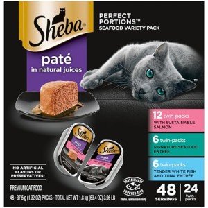 Sheba Perfetto Seafood Pate Wet Cat Food