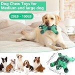 Letsmeet Durable Dinosaur Dog Chew Toy