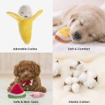 12 Plush Squeaky Toys for Small to Medium Dogs