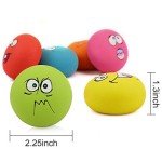 Dog Squeaky Toy Set with Smiling Face - 6 Pack