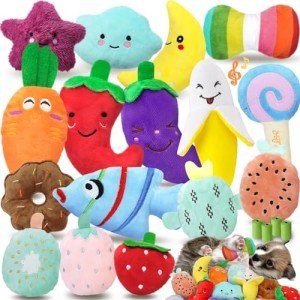 Charming Plush Squeaky Toy Set for Puppies