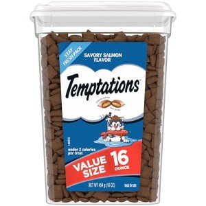 Temptations Savory Salmon Cat Treats, 16 oz