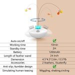 Interactive Rechargeable Cat Tumbler Toy with Feather Wand