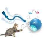 Chirping Interactive Toy Ball for Indoor Cats