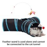 Collapsible 3-Way Cat Tunnel with Peek Hole