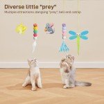 Potaroma Interactive Feather Cat Toy Set - 5 Pcs