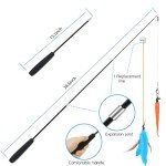 Interactive Cat Toys Set with Wands and Teasers