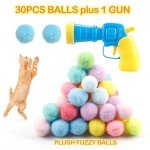 Cat Ball Launcher with 30 Plush Fuzzy Balls