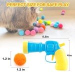 Cat Ball Launcher with 30 Plush Fuzzy Balls