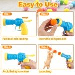 Cat Ball Launcher with 30 Plush Fuzzy Balls