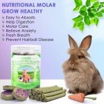 24PCS Natural Timothy Hay Sticks for Rabbits