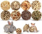 VESPRO Natural Chew Grass Balls for Small Pets