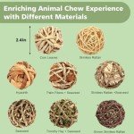 VESPRO Natural Chew Grass Balls for Small Pets
