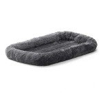 Cozy Gray Bolster Bed for Small Dogs/Cats