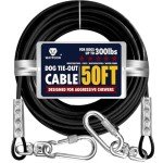 Heavy-Duty 50ft Tie-Out Cable for Large Dogs