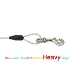 30ft Reflective Tie-Out Cable for Large Dogs